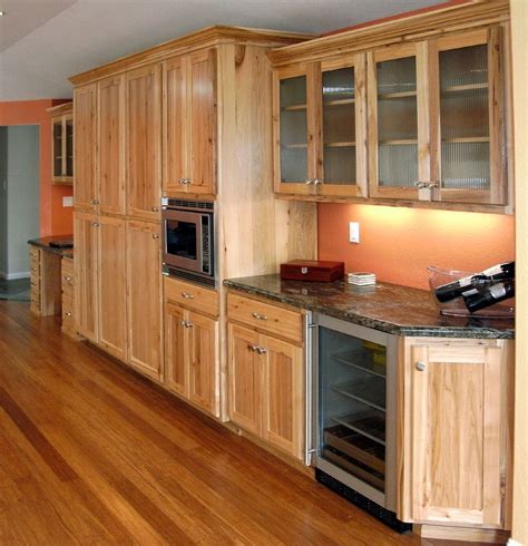 hickory cabinets and stainless steel|hickory kitchen cabinets pictures.